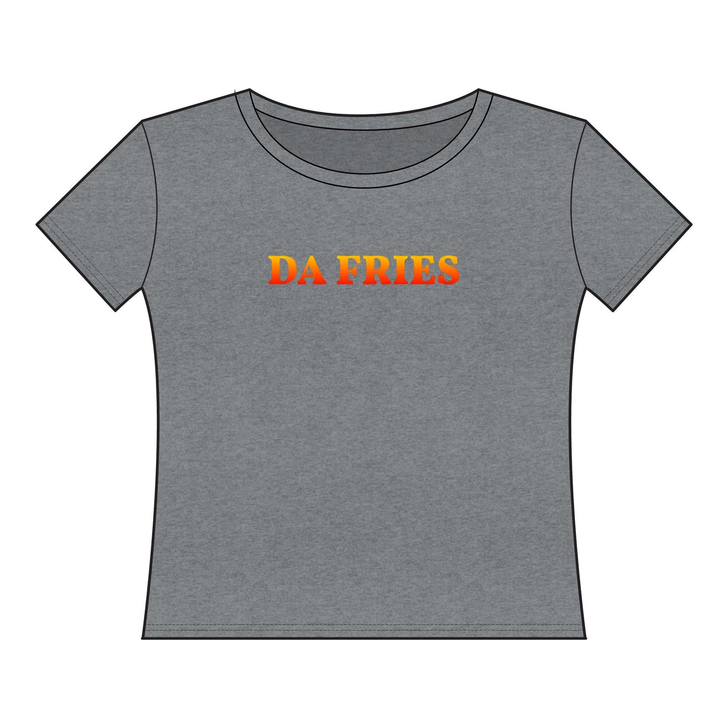 Da Fries Women's Curvy Fine Jersey Tee