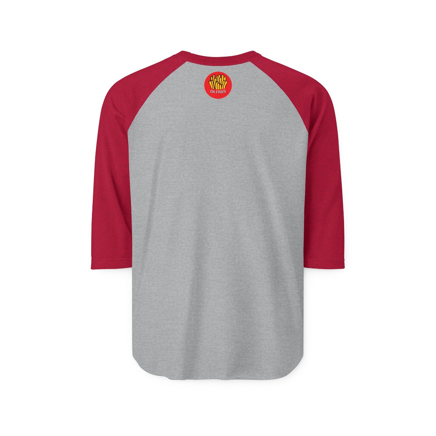 Da Fries Unisex Three-Quarter Sleeve Raglan Shirt