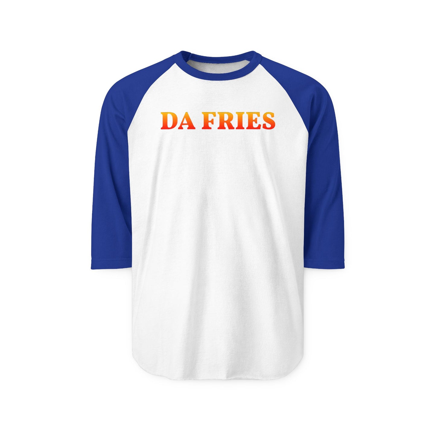 Da Fries Unisex Three-Quarter Sleeve Raglan Shirt