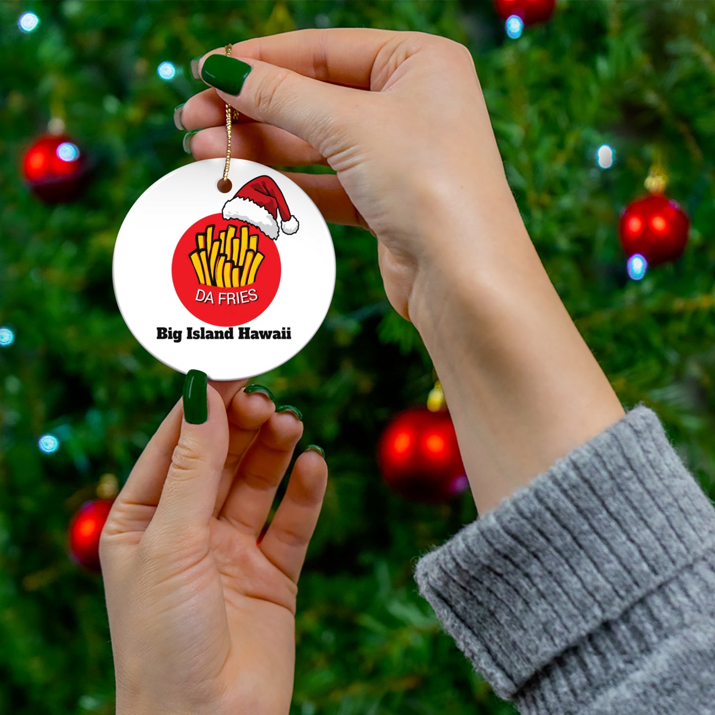 Da Fries Ceramic Ornament