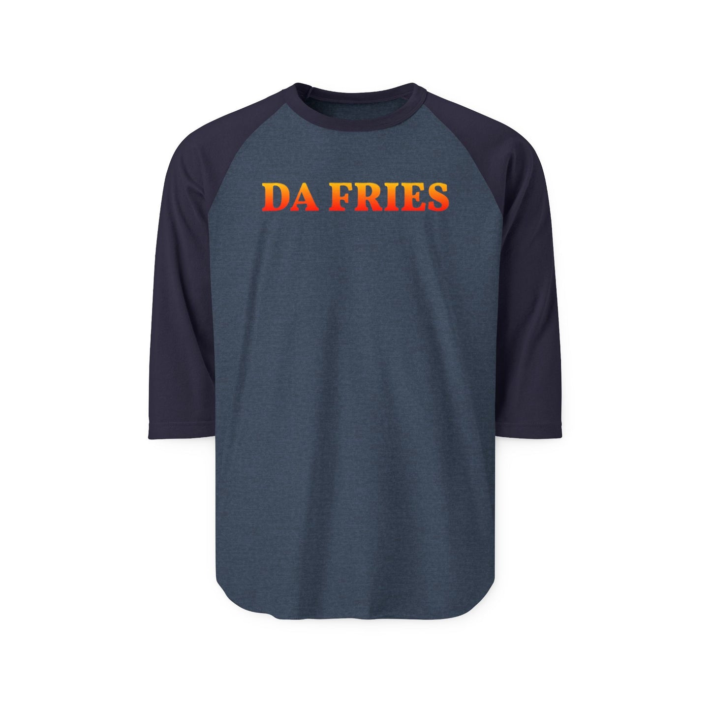 Da Fries Unisex Three-Quarter Sleeve Raglan Shirt
