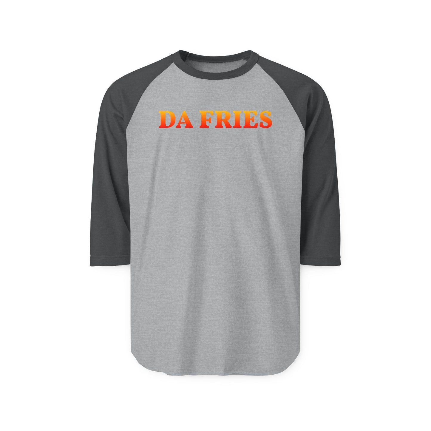Da Fries Unisex Three-Quarter Sleeve Raglan Shirt