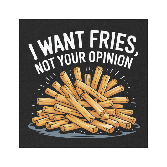 I want fries Car Magnets