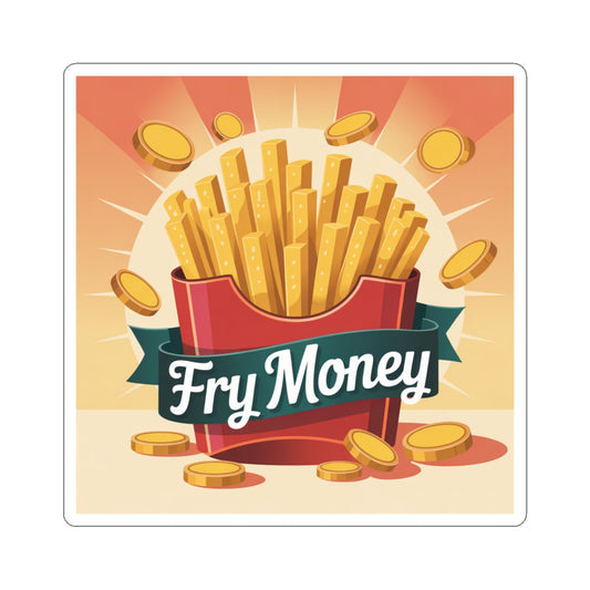 Fry Money Kiss-Cut Stickers