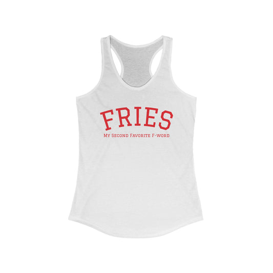 Second Favorite F-word Women's Ideal Racerback Tank