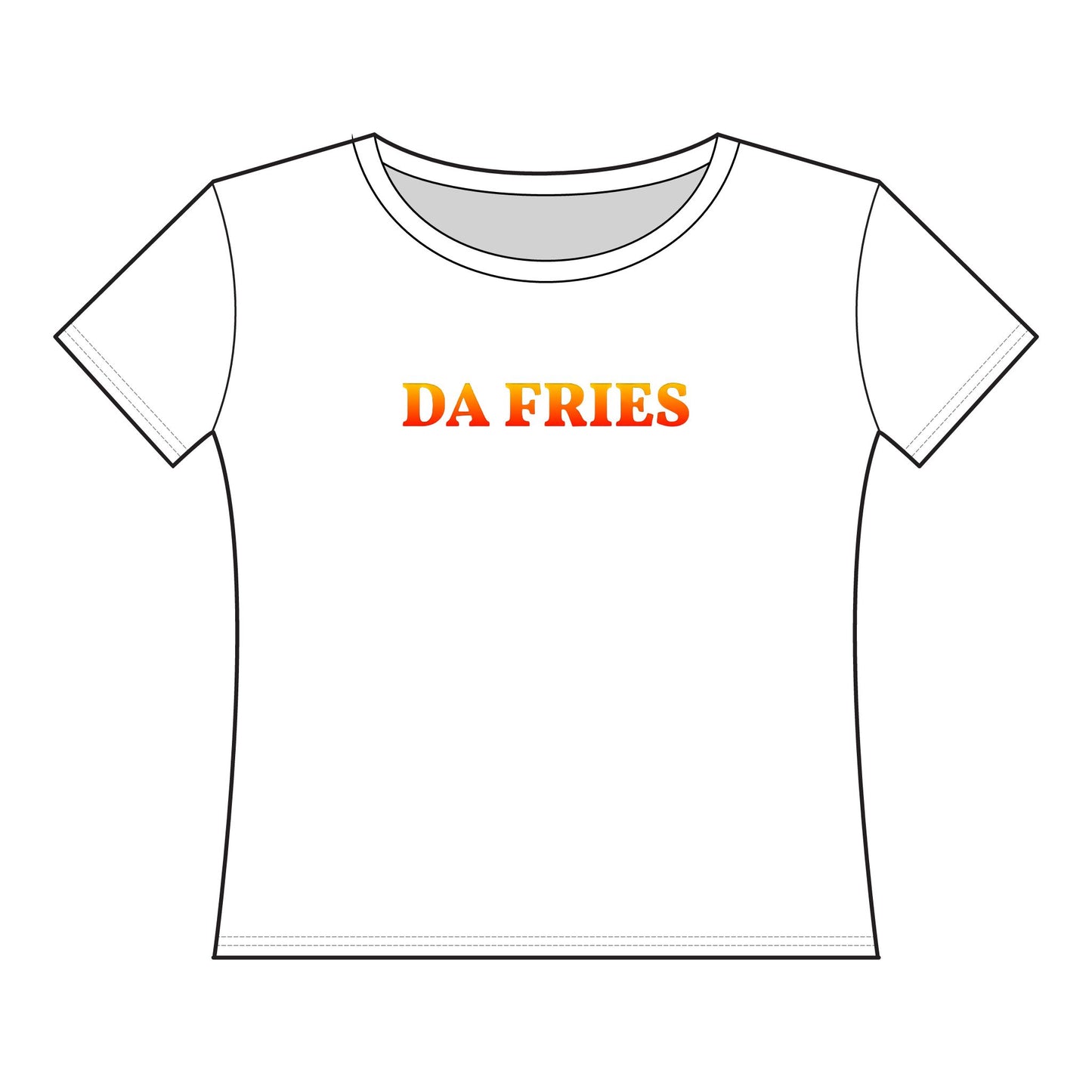 Da Fries Women's Curvy Fine Jersey Tee